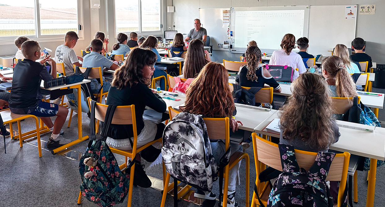 Classe de CM2 à l'école des Marronniers